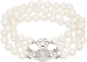 Graziella Three Row Pearl Bracelet