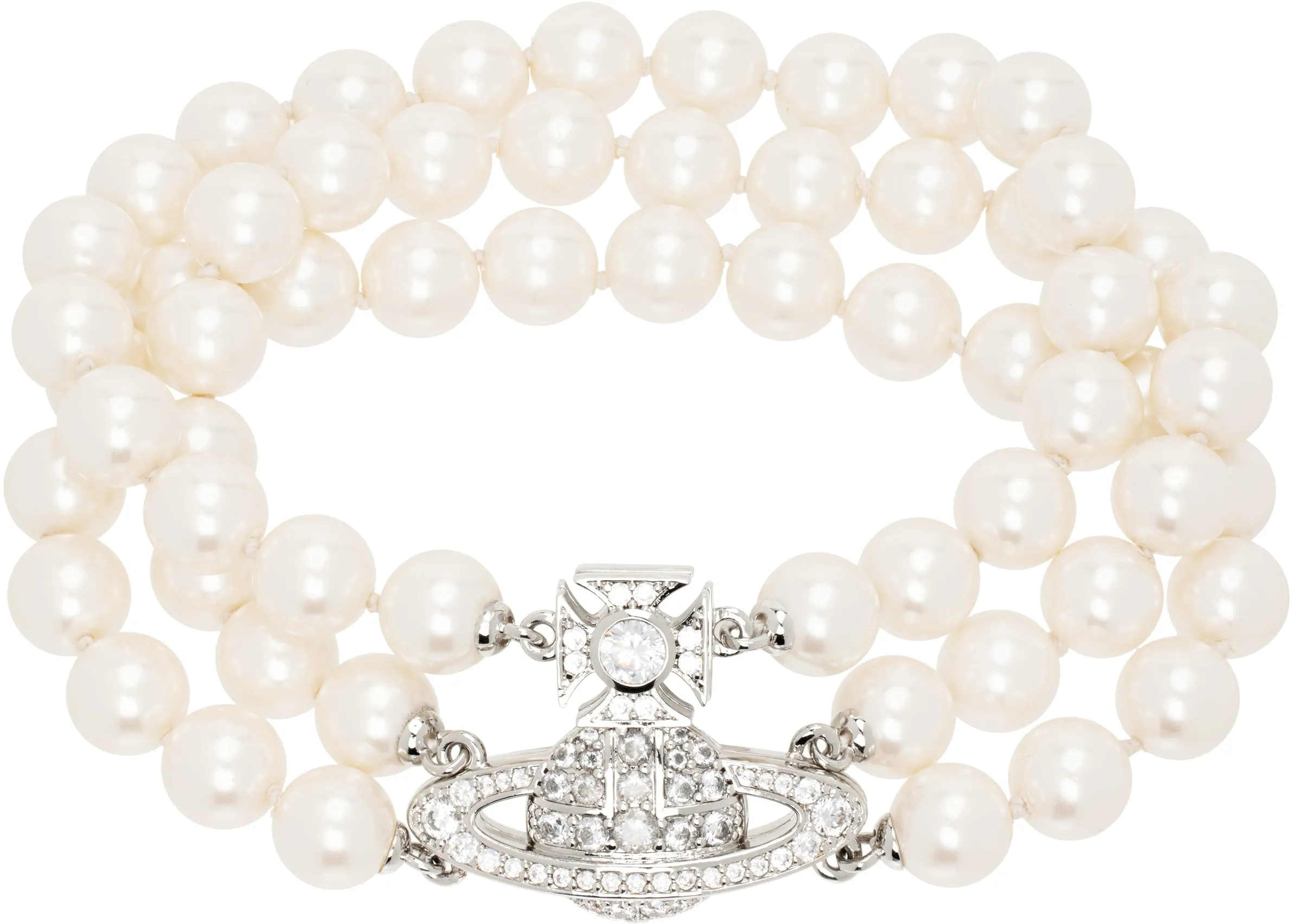 Graziella Three Row Pearl Bracelet