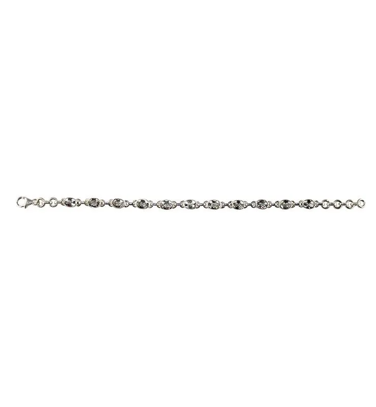 Green Amethyst Link Bracelet