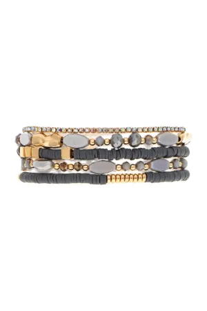 Grey Bead Bracelet