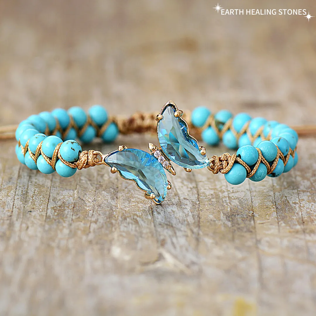 Healing Crystal Butterfly Bracelets