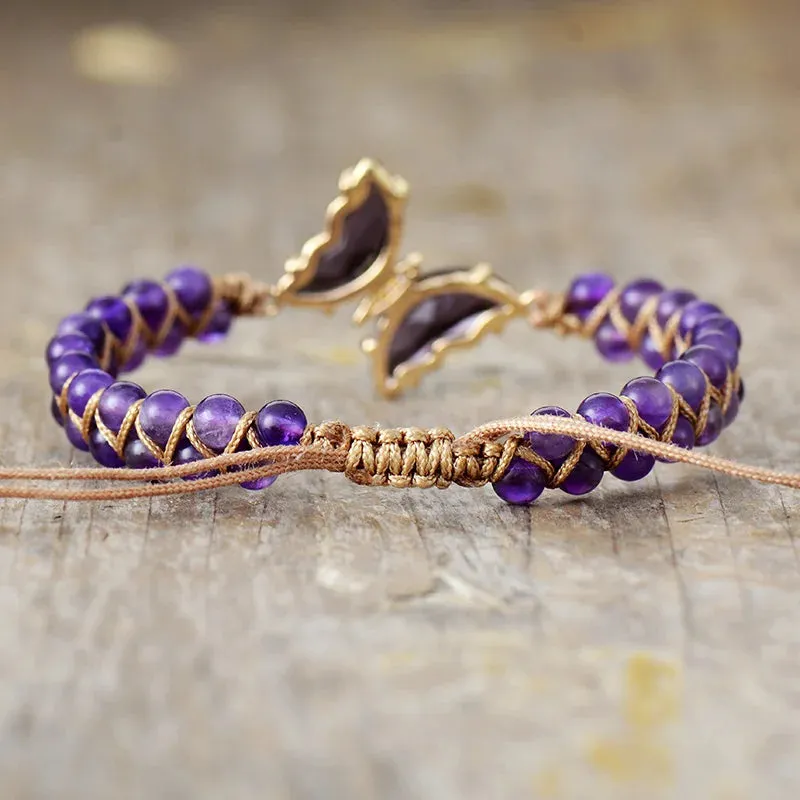 Healing Crystal Butterfly Bracelets