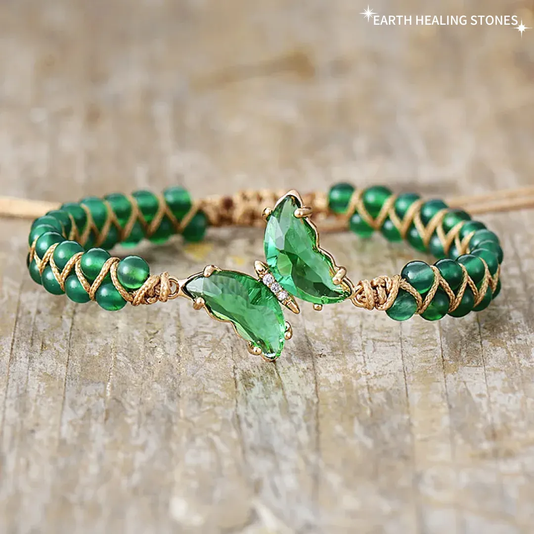 Healing Crystal Butterfly Bracelets