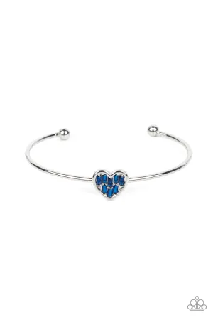 Heart of Ice - Blue (Heart Rhinestone) Bracelet