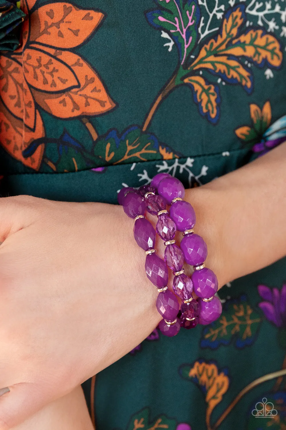 High Tide Hammock - Purple Paparazzi Bracelet