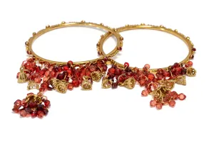 Indian Pakistani Ruby Red Dangle Bracelets (price for one piece)