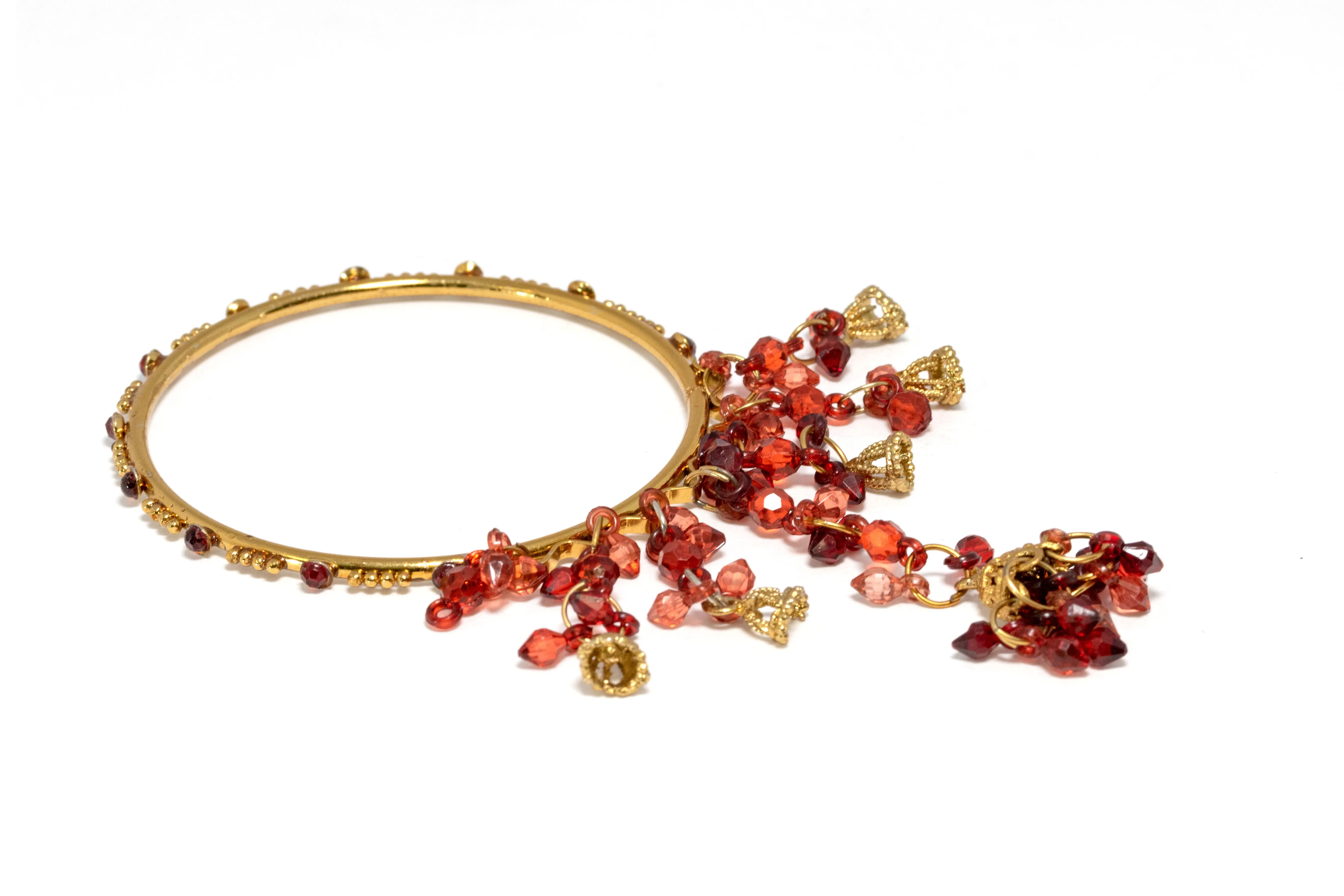 Indian Pakistani Ruby Red Dangle Bracelets (price for one piece)