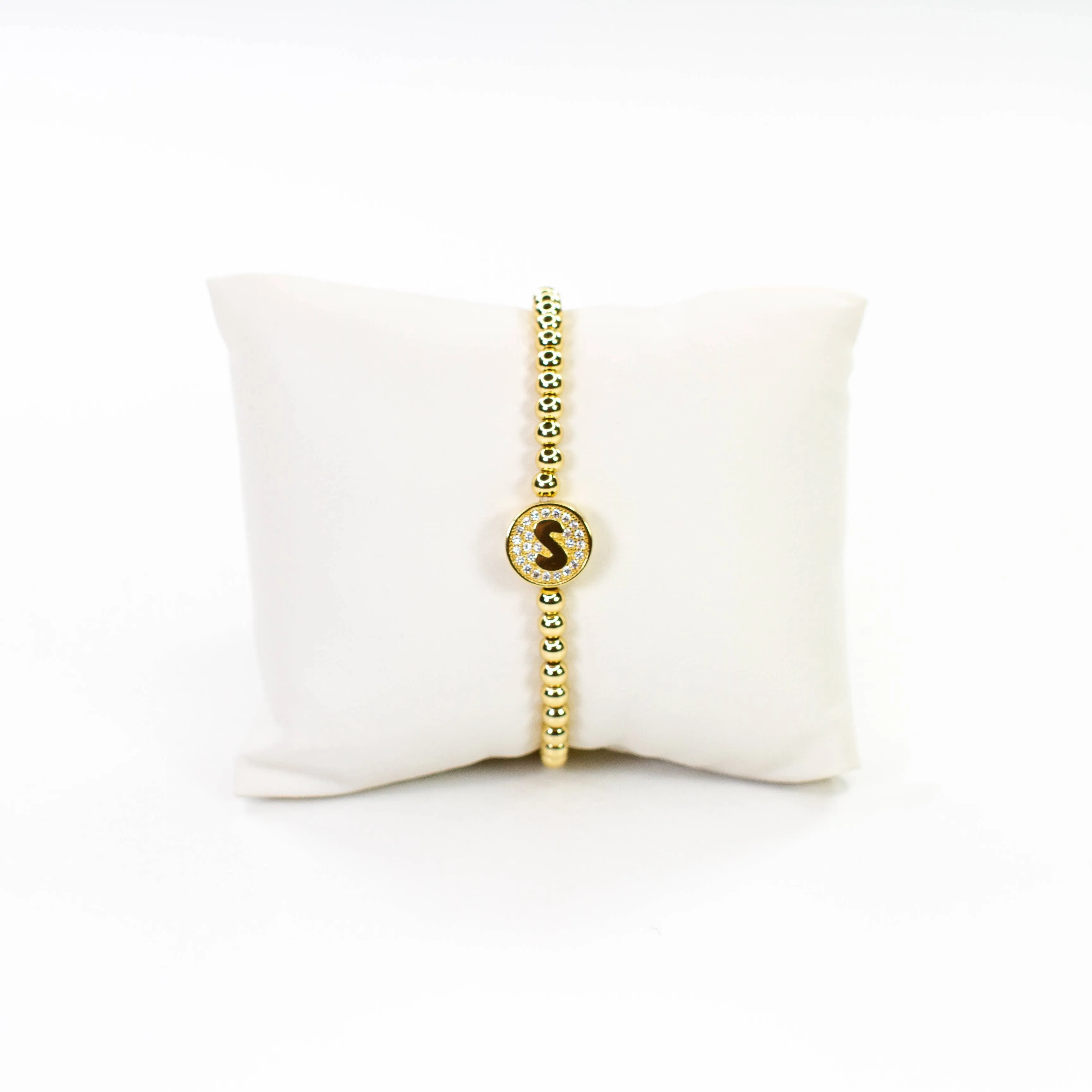 Initial Simulated Diamond Bracelet: C