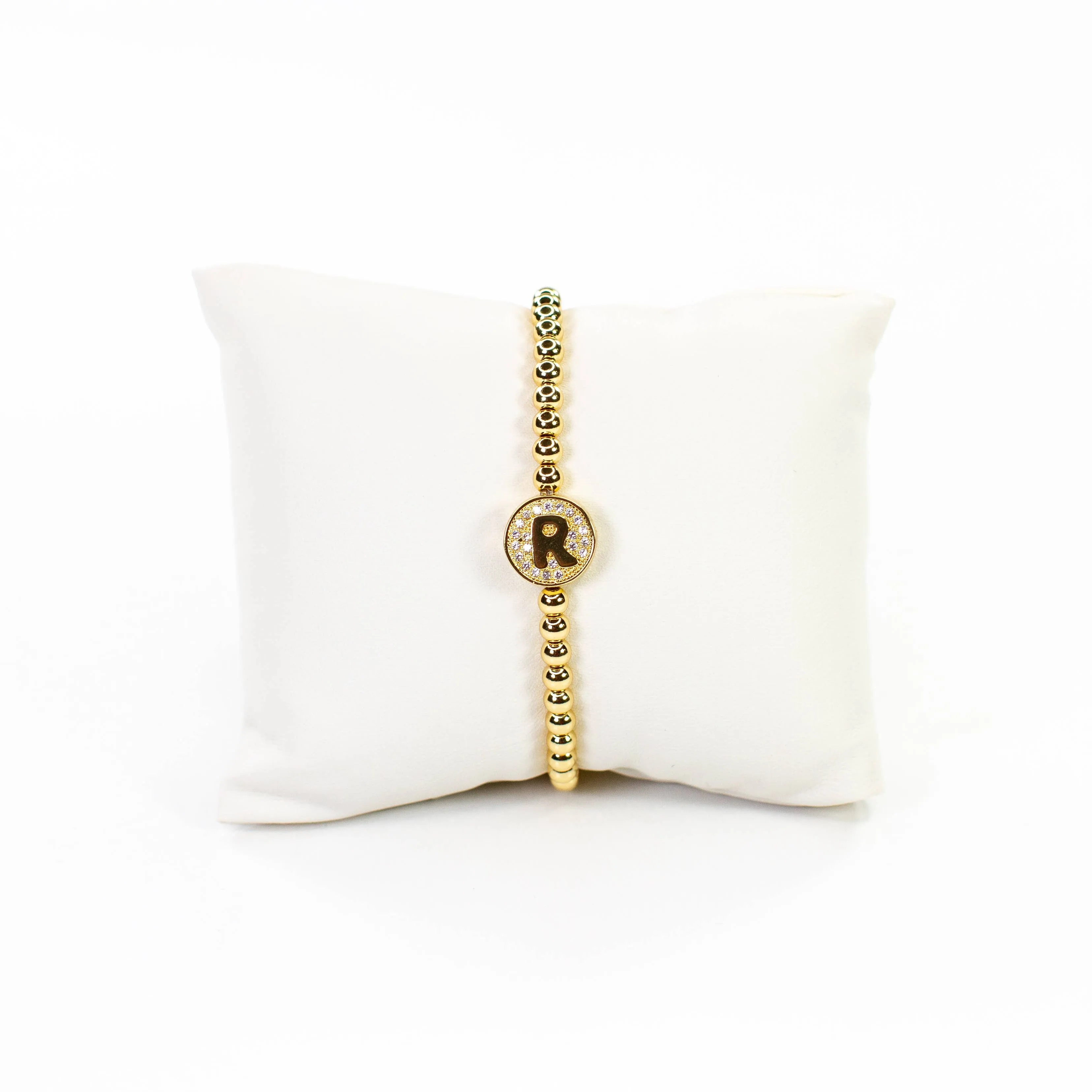 Initial Simulated Diamond Bracelet: C