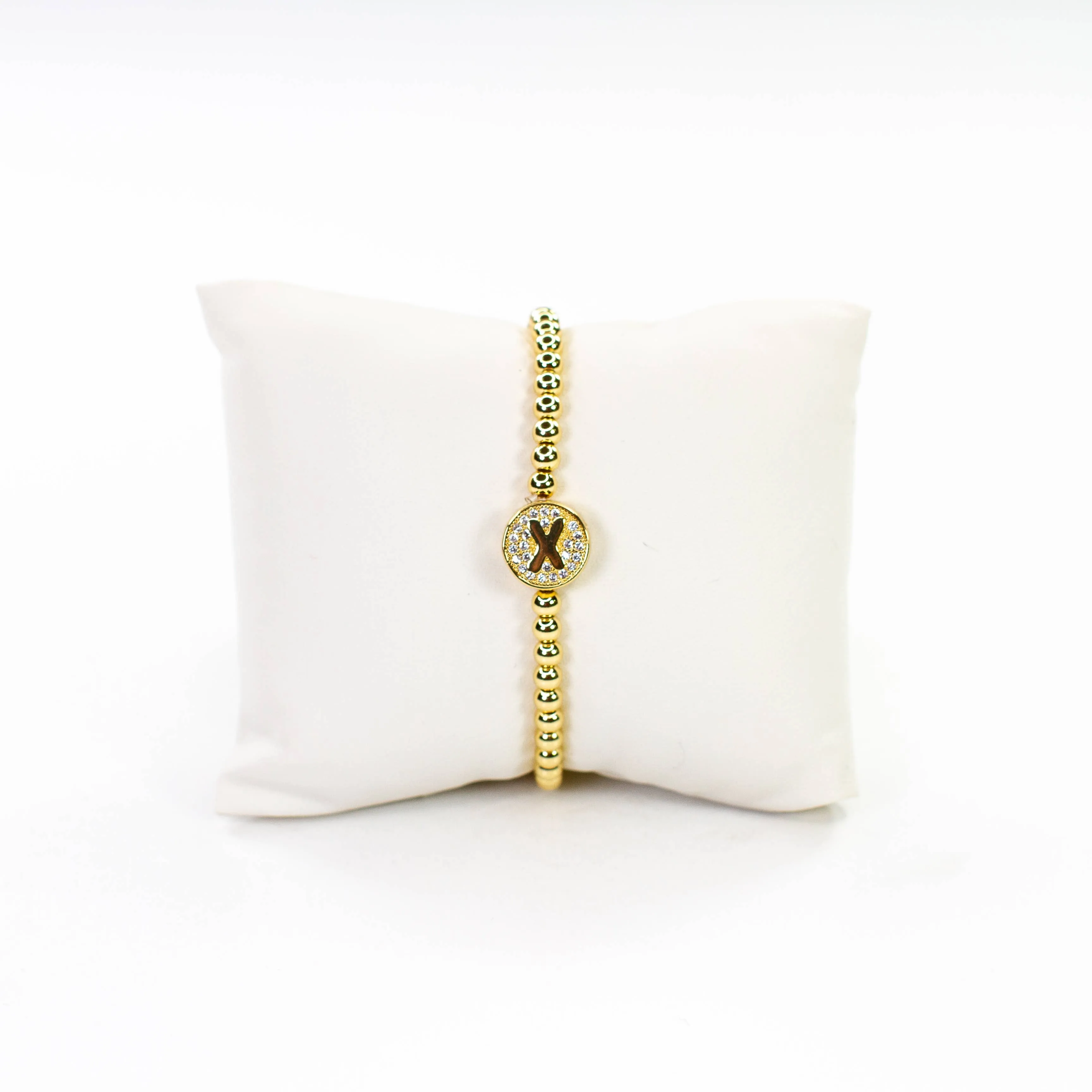 Initial Simulated Diamond Bracelet: C
