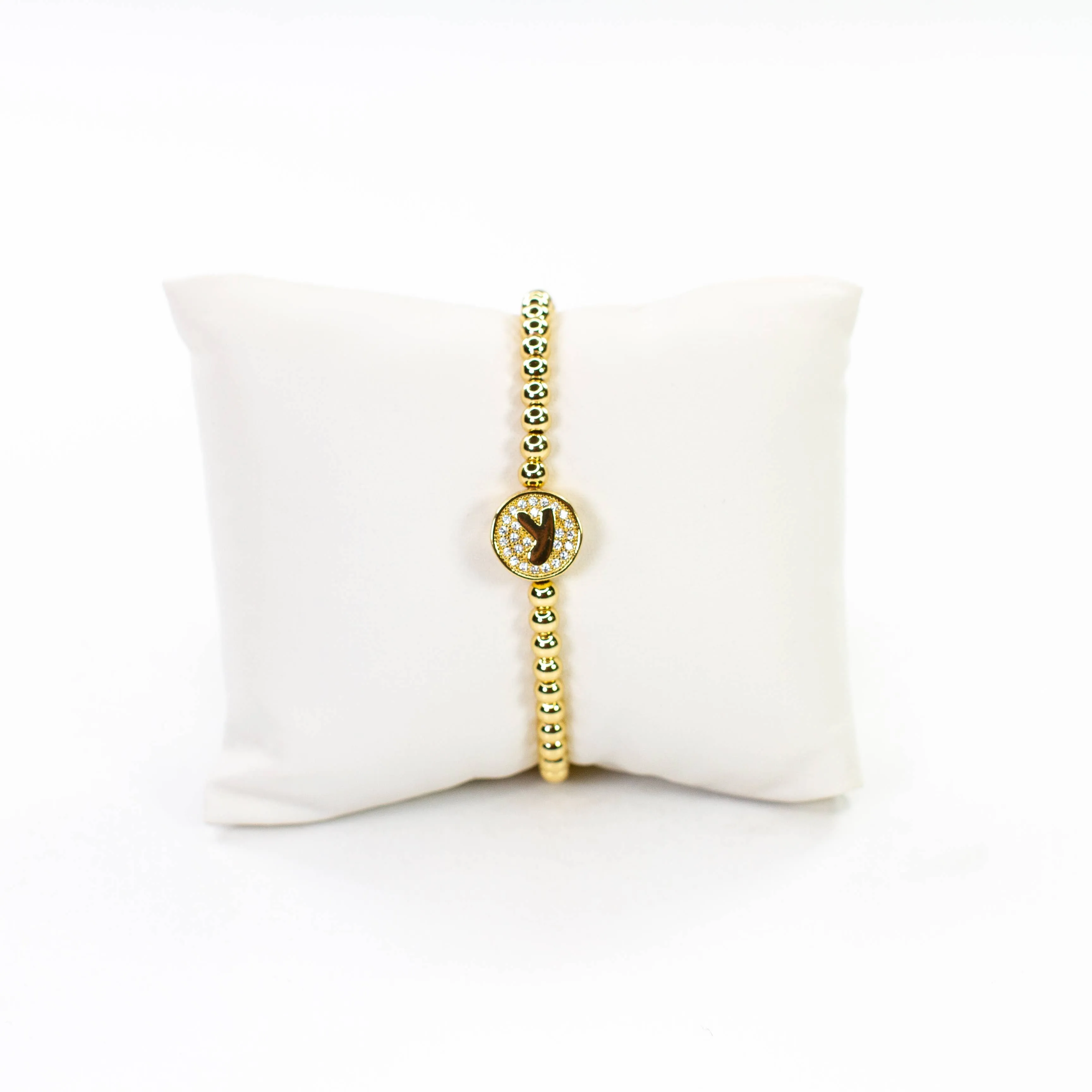Initial Simulated Diamond Bracelet: C