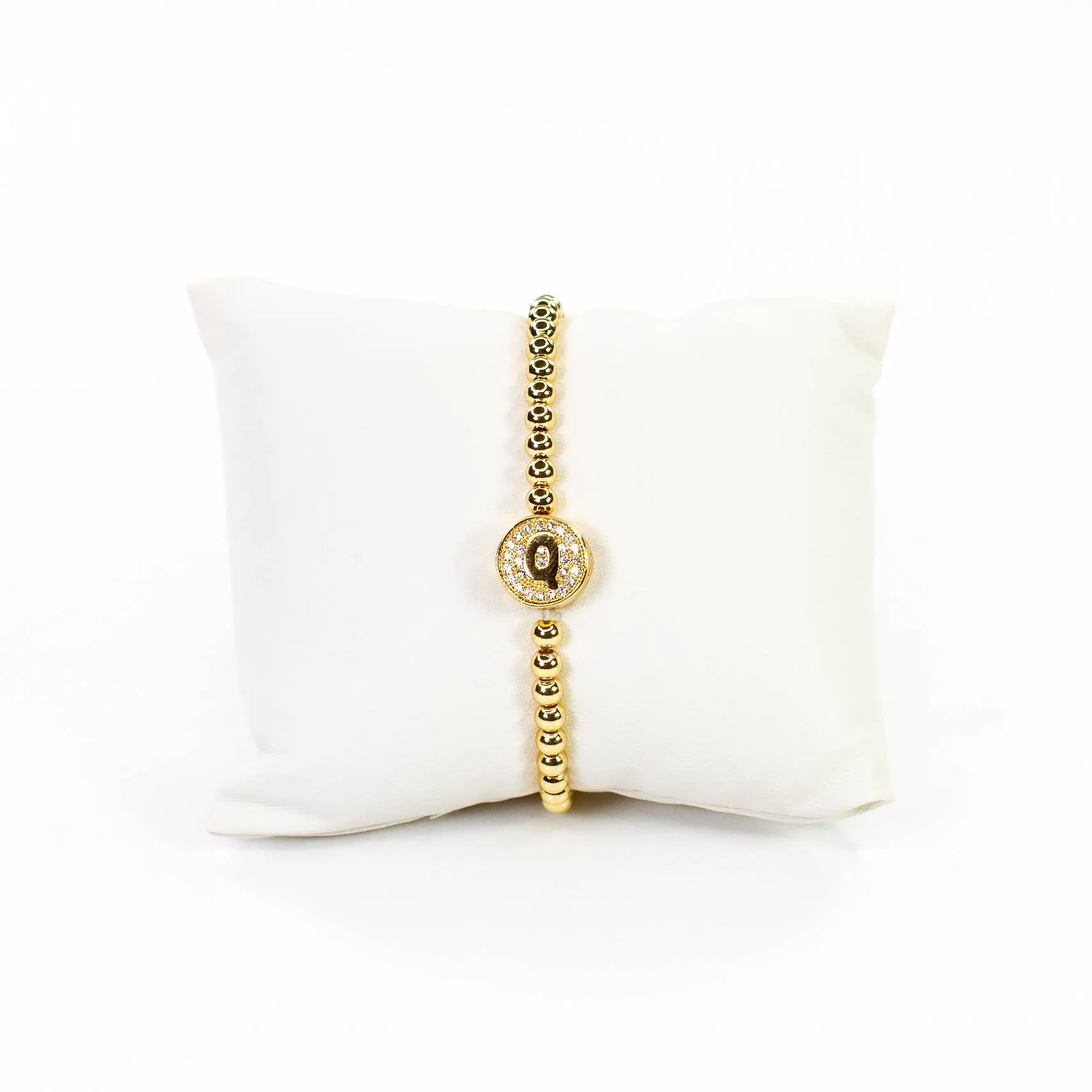 Initial Simulated Diamond Bracelet: C