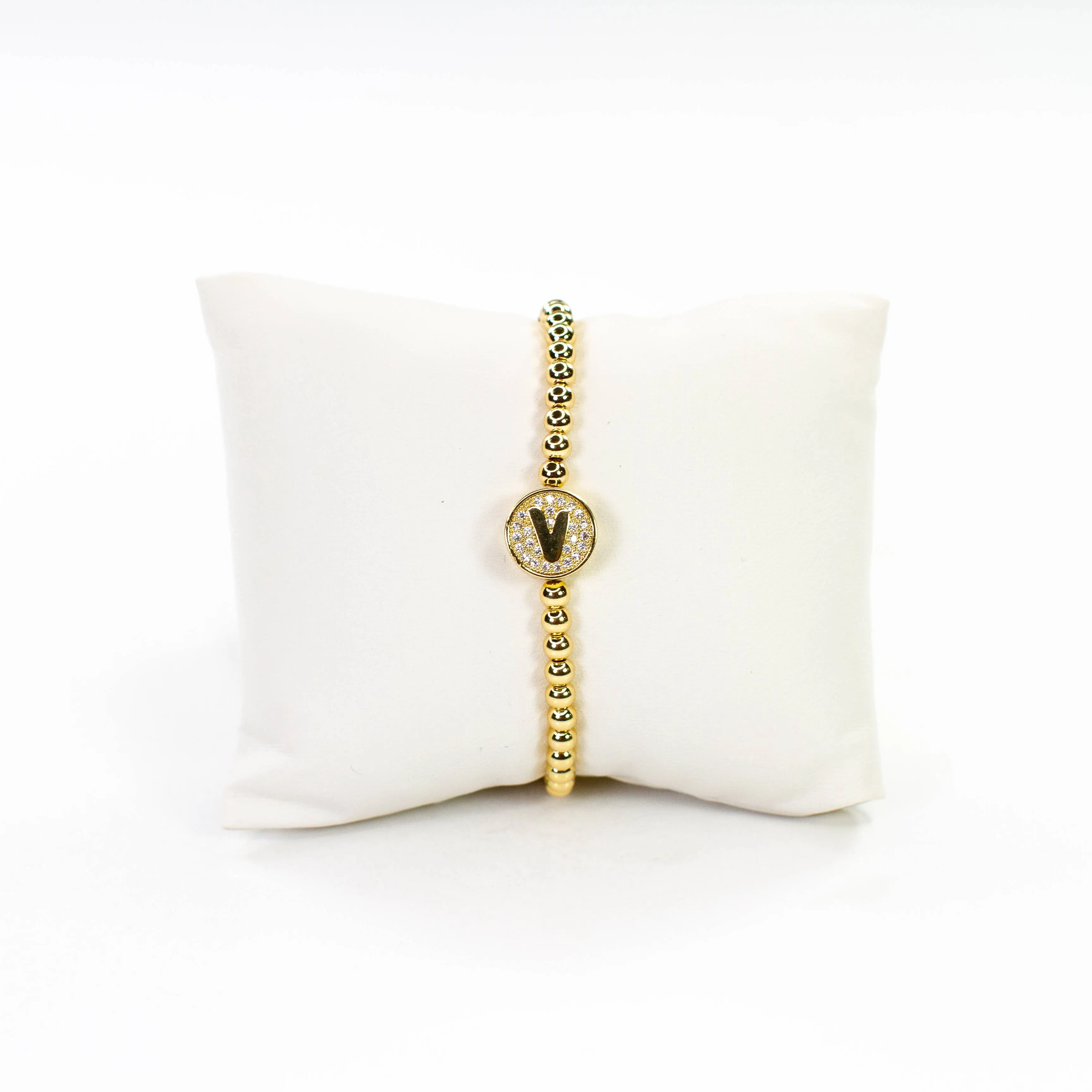 Initial Simulated Diamond Bracelet: C