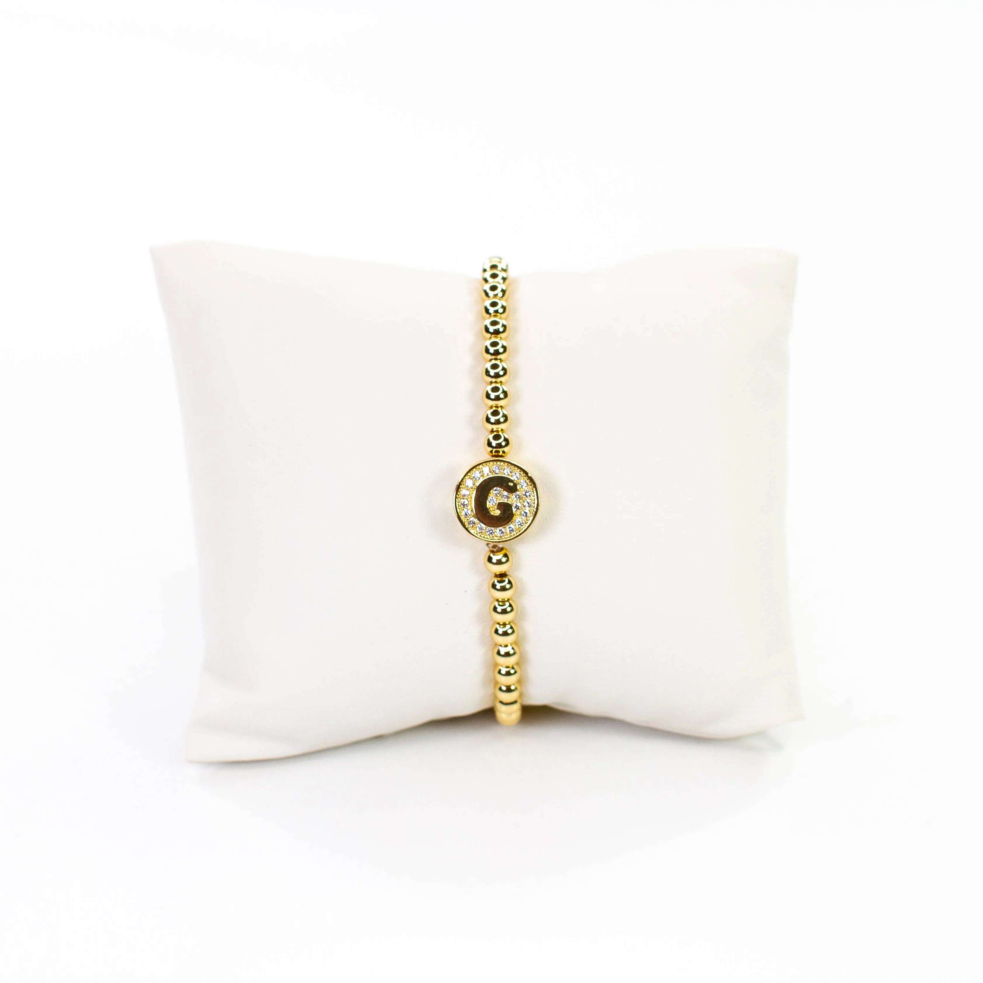 Initial Simulated Diamond Bracelet: C