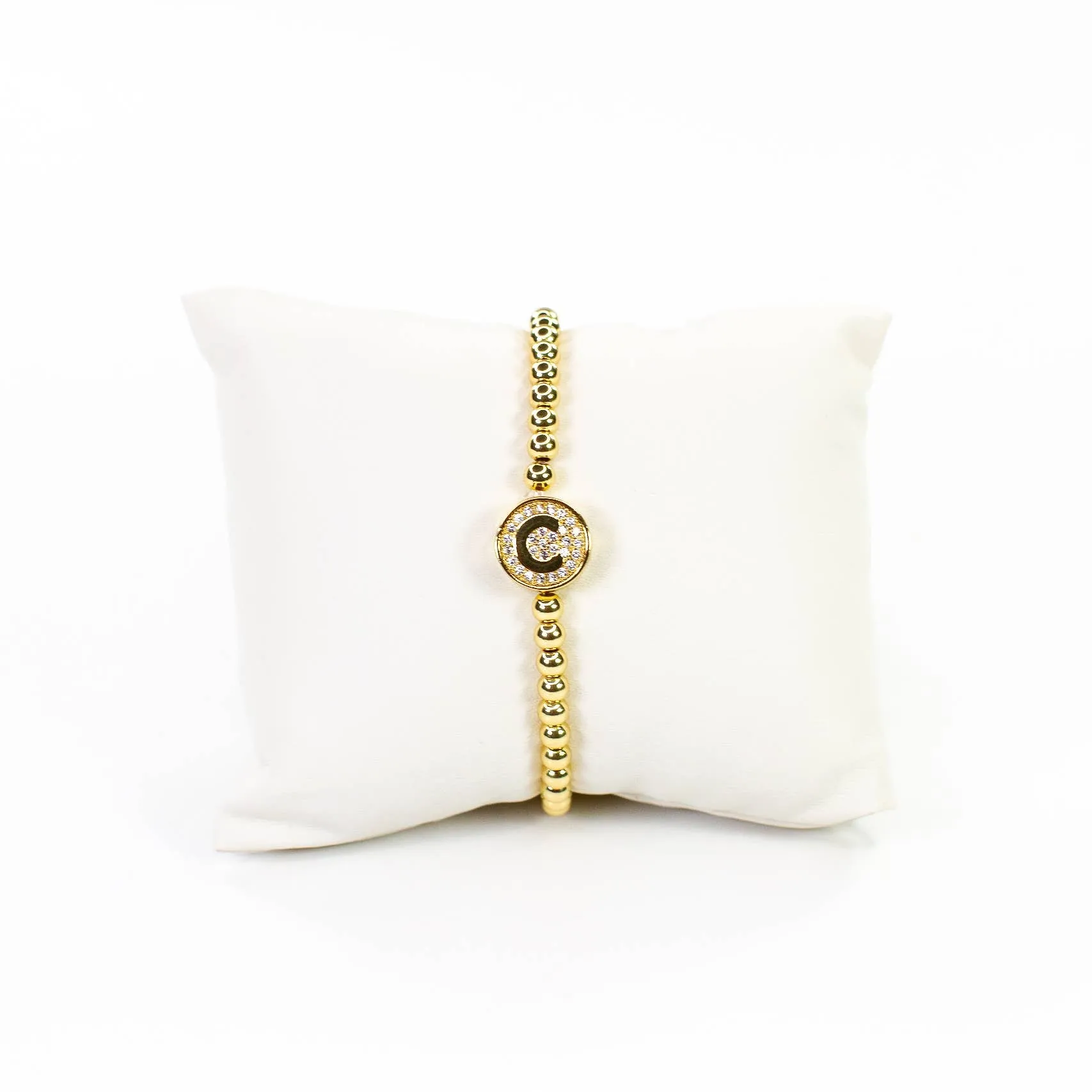 Initial Simulated Diamond Bracelet: C