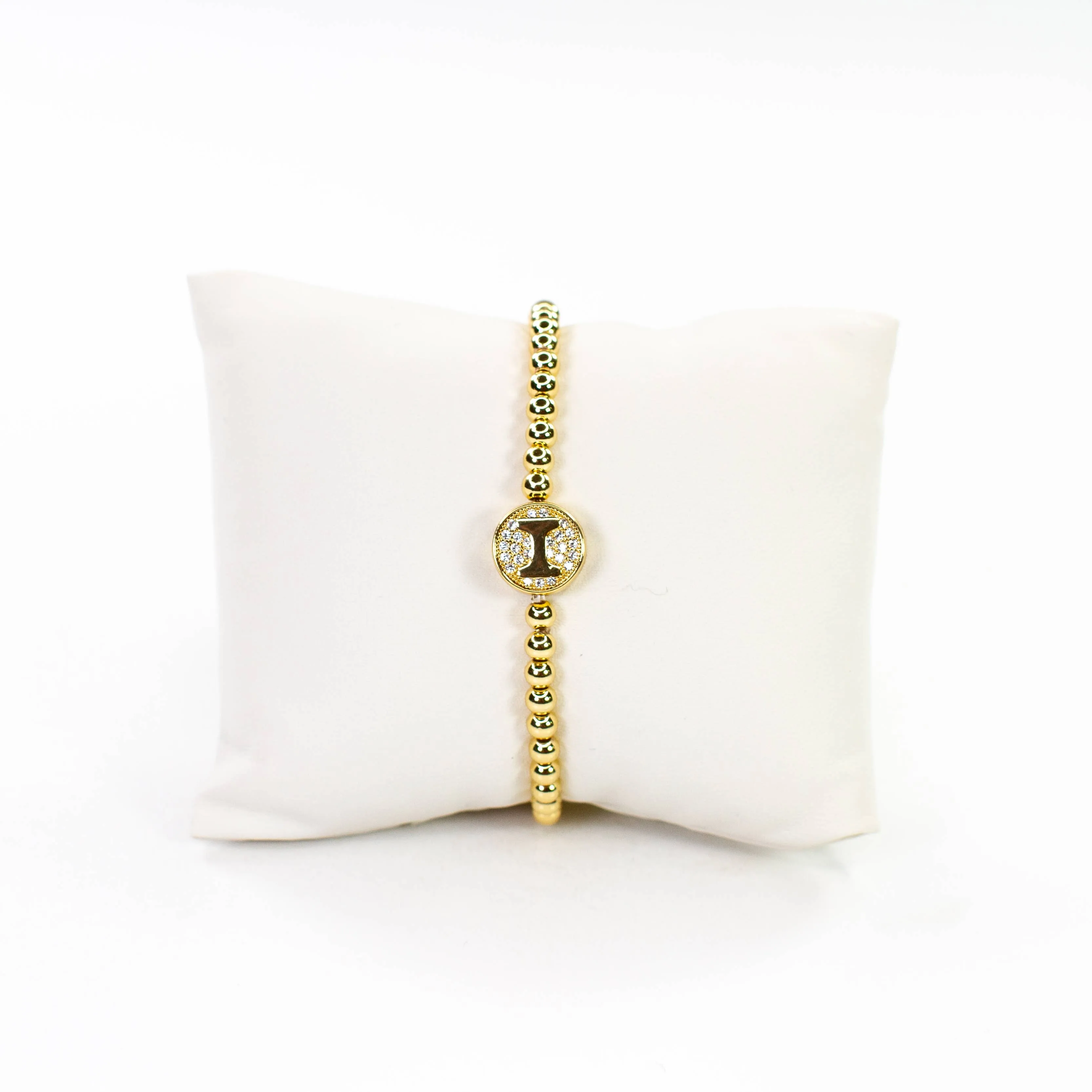 Initial Simulated Diamond Bracelet: C