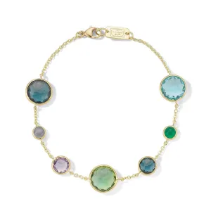 Ippolita Yellow Gold and Mixed 7-Stone Lollipop Bracelet
