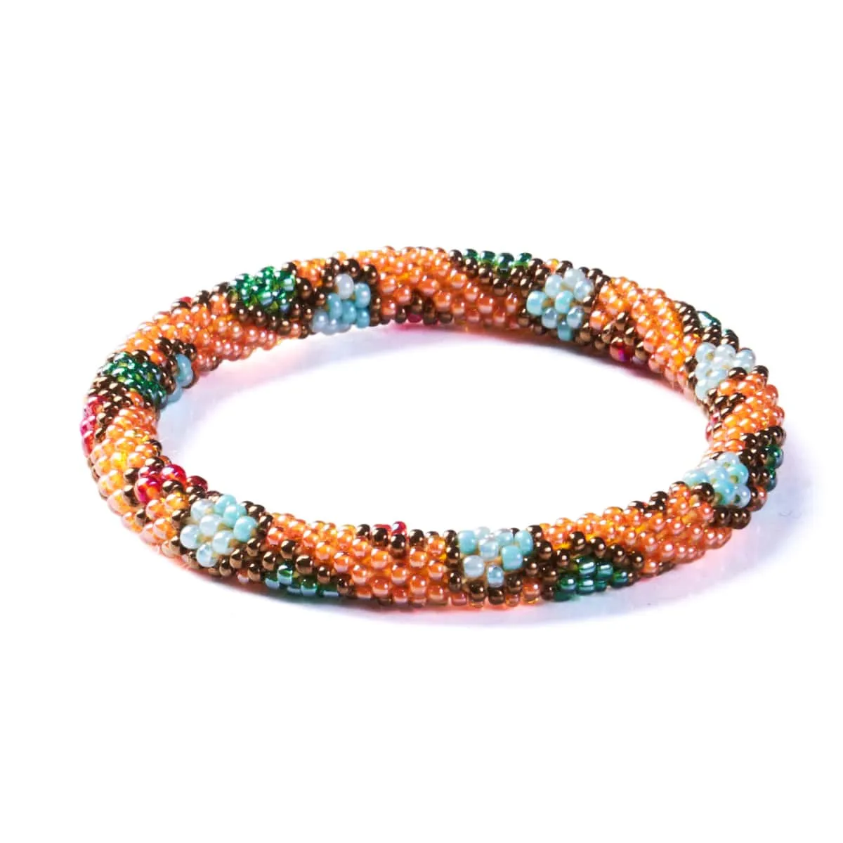 Jade and Jasmine | Himalayan Glass Bead Bracelet