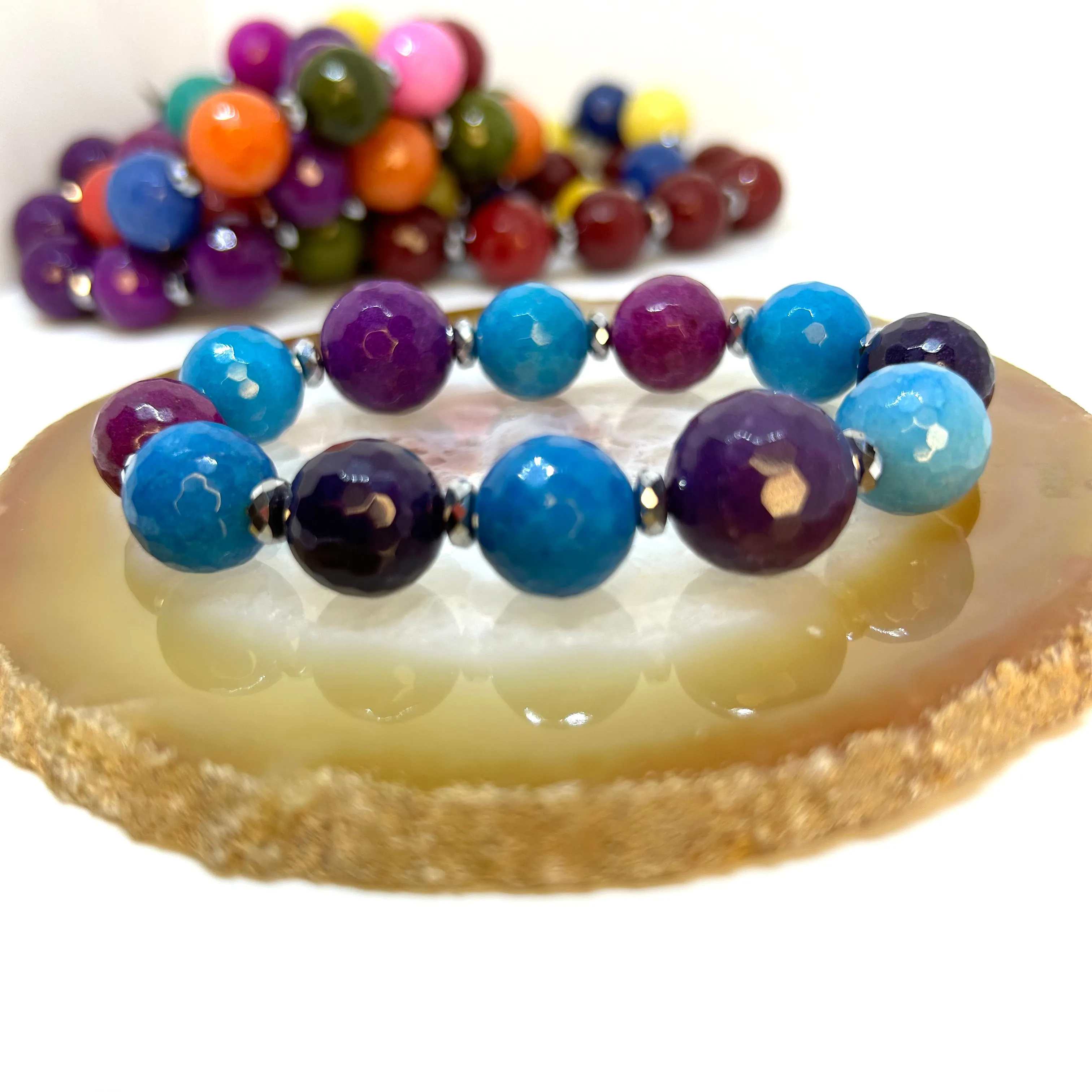 Jade Bracelet-Blue Raspberry