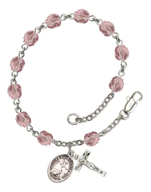 Jeanne Chezard de Matel Custom Birthstone Rosary Bracelet