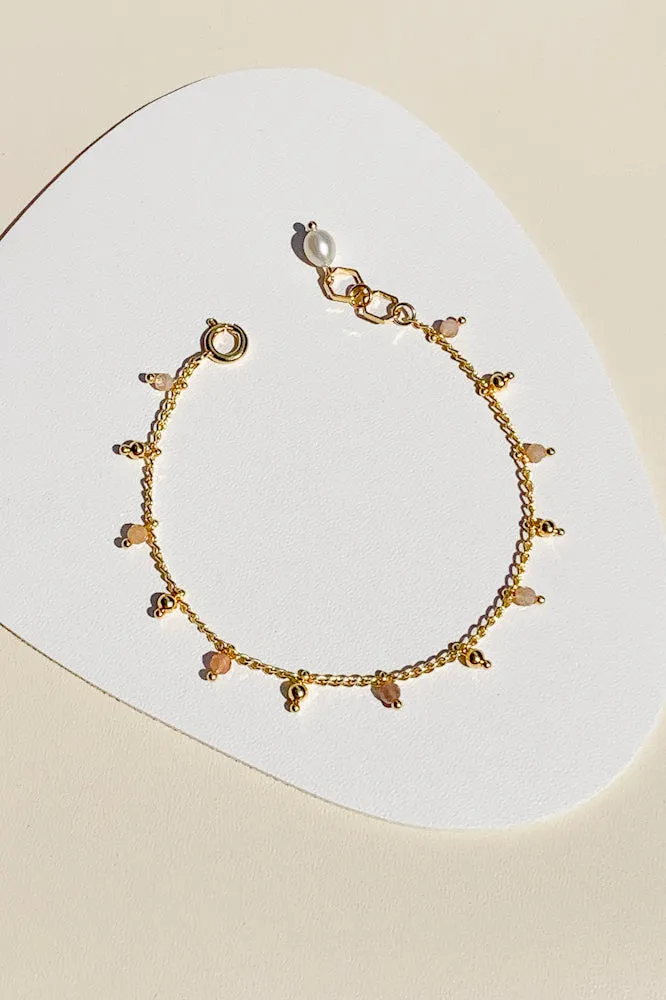 Joiya Gemstone Chain Bracelet