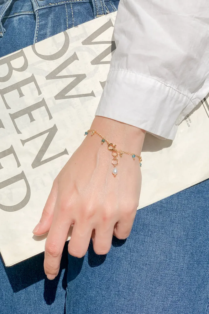 Joiya Gemstone Chain Bracelet