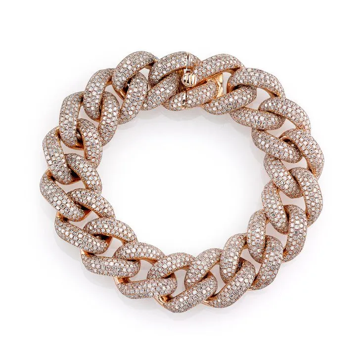 Jumbo Pavé Link Bracelet