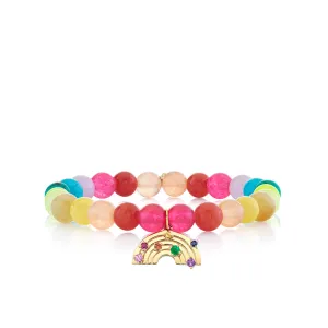 Kids Collection Gold & Rainbow on Rainbow Jade