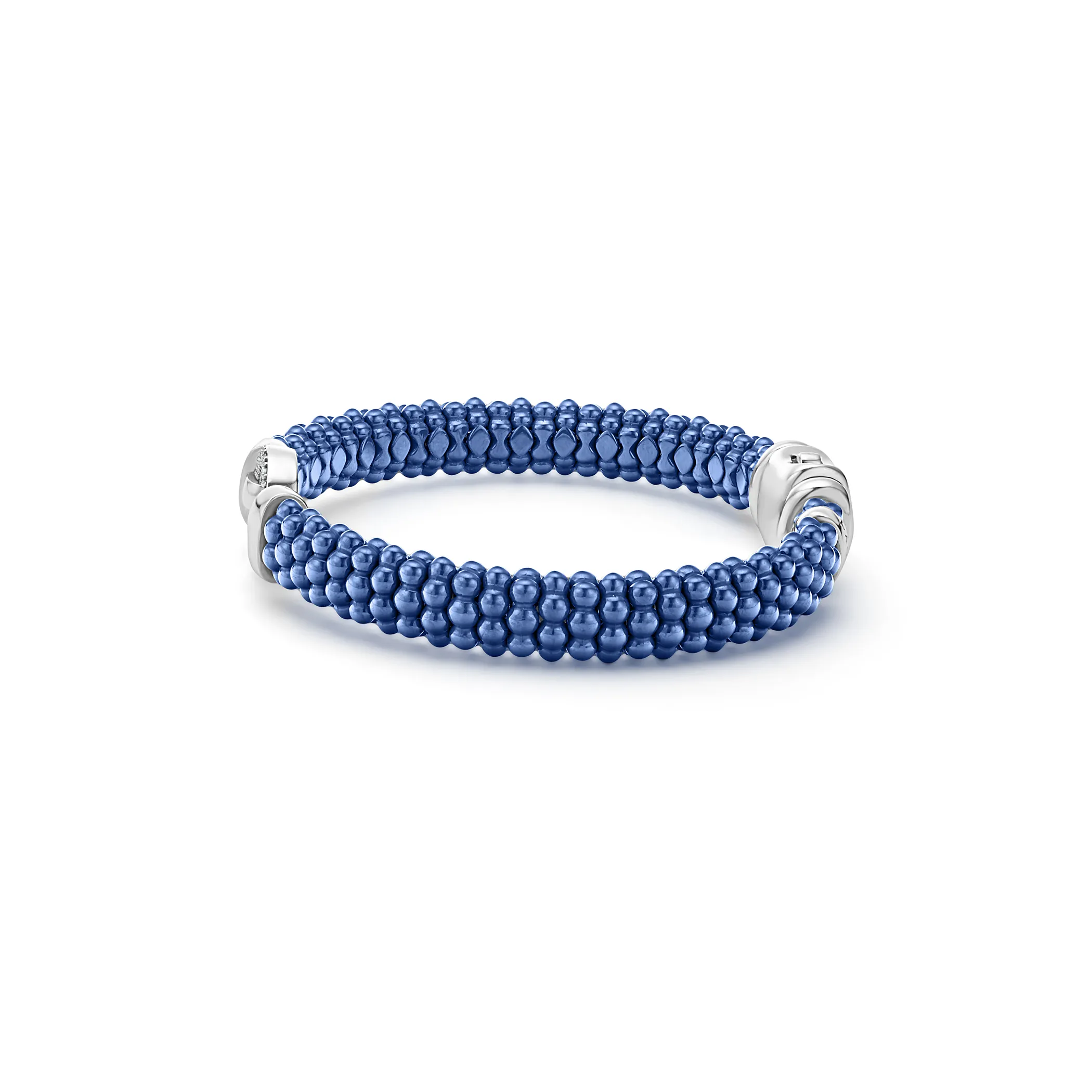 LAGOS Blue Caviar Ceramic Diamond Circle Bracelet, 9mm