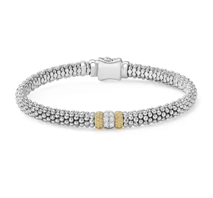 LAGOS Caviar Lux 6mm Single Station Diamond Bracelet