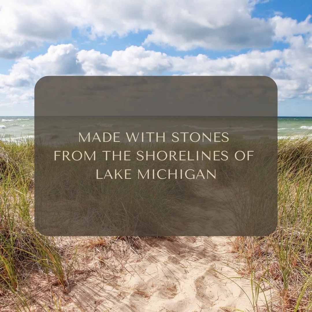 Lake Michigan Stones   Ruby in Zoisite