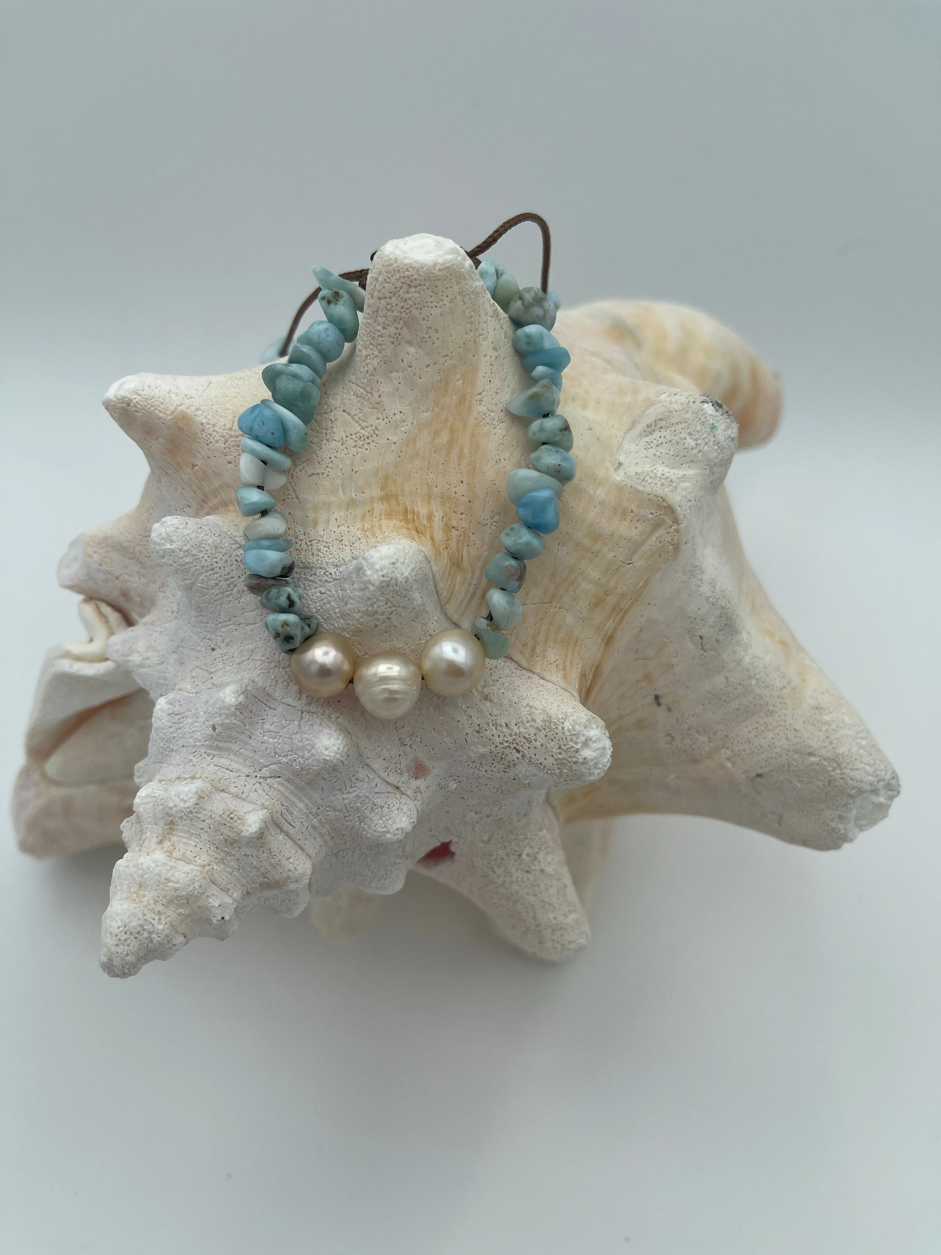 Larimar “Vera” bracelets