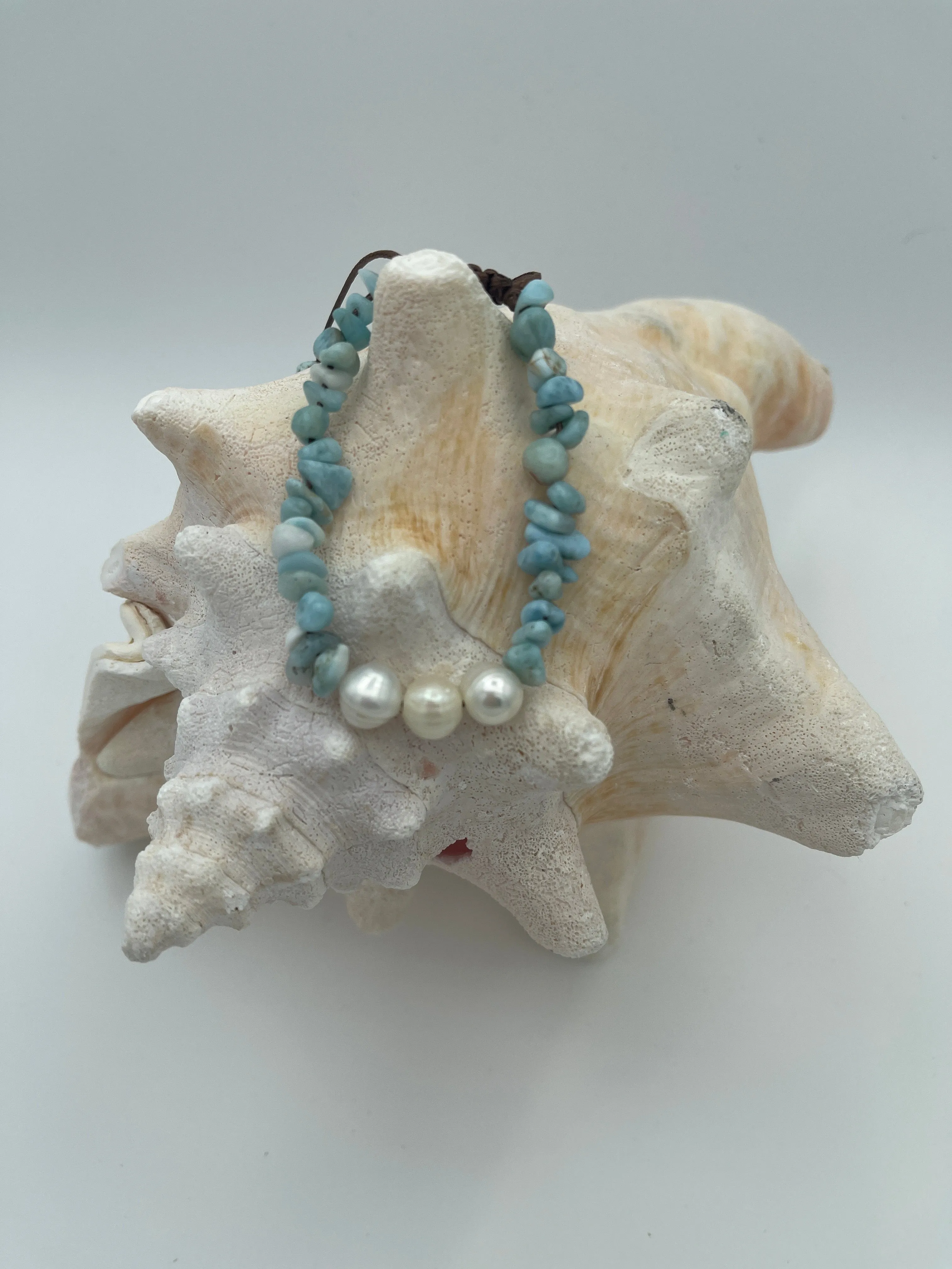 Larimar “Vera” bracelets