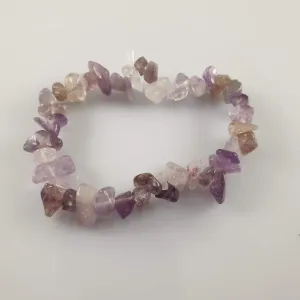 Lavender Amethyst Chip Crystal Bracelet