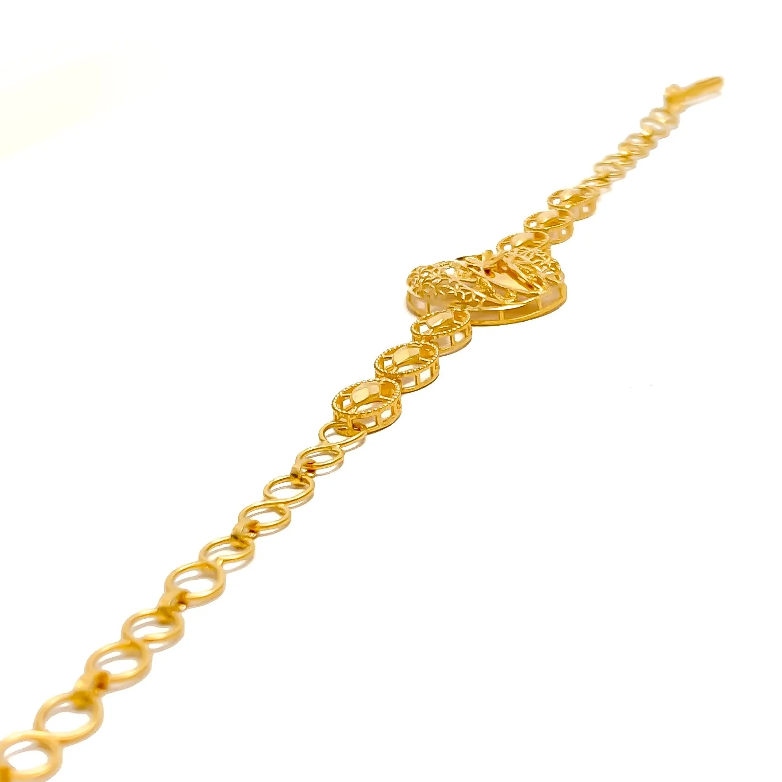 Lavished Detailed 21k Gold Bracelet