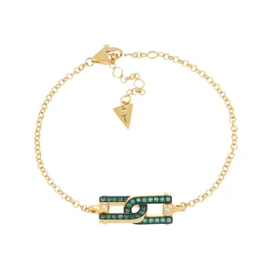 Legami Bracelet Emeralds and Diamonds
