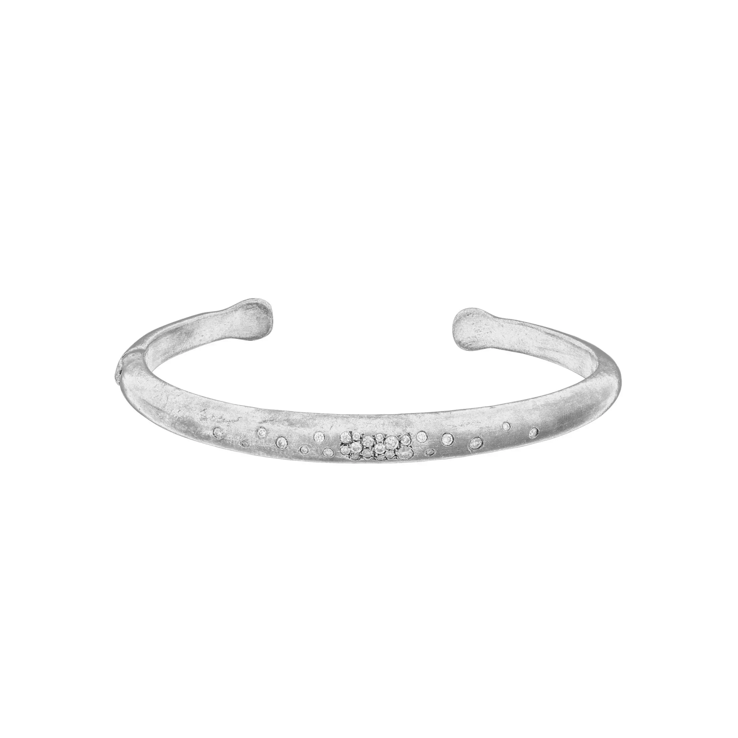 Lika Behar Boogie Line Silver Bracelet with Diamonds