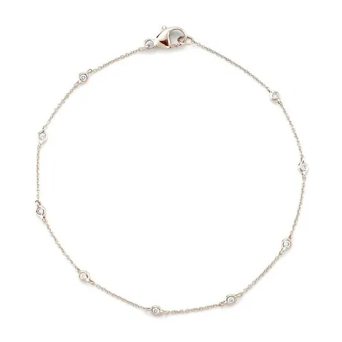 Lulu Jack Single Bezel Bracelet in Rose Gold