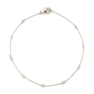 Lulu Jack Single Bezel Bracelet in Rose Gold
