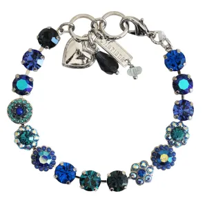 Mariana "Sleepy Time" Rhodium Plated Must-Have Rosette Crystal Bracelet, 4479 1137ro
