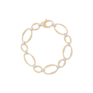 Marrakech 18K Yellow Gold Flat Link Diamond Bracelet