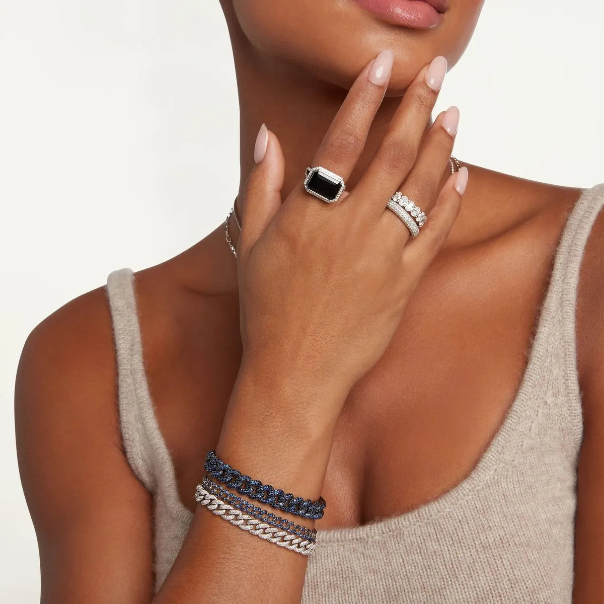 Medium Pavé Link Bracelet