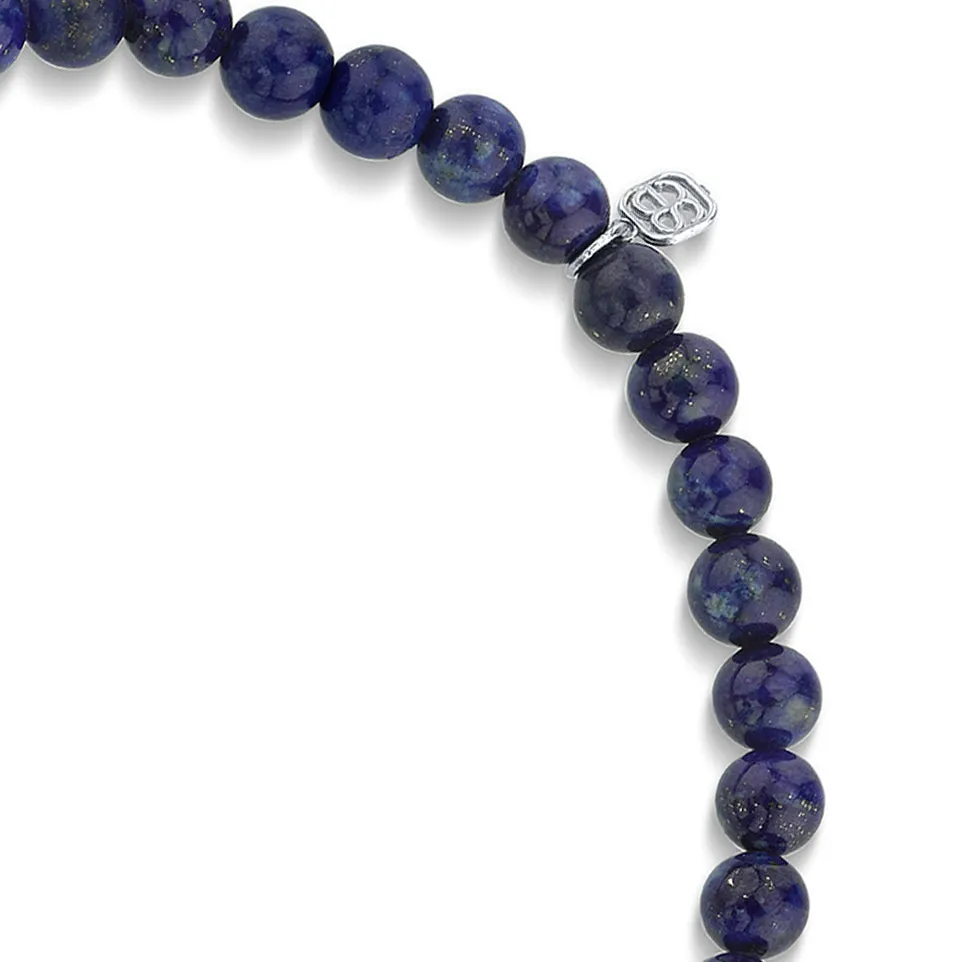 Men's Collection Gold & Diamond Hamsa on Lapis