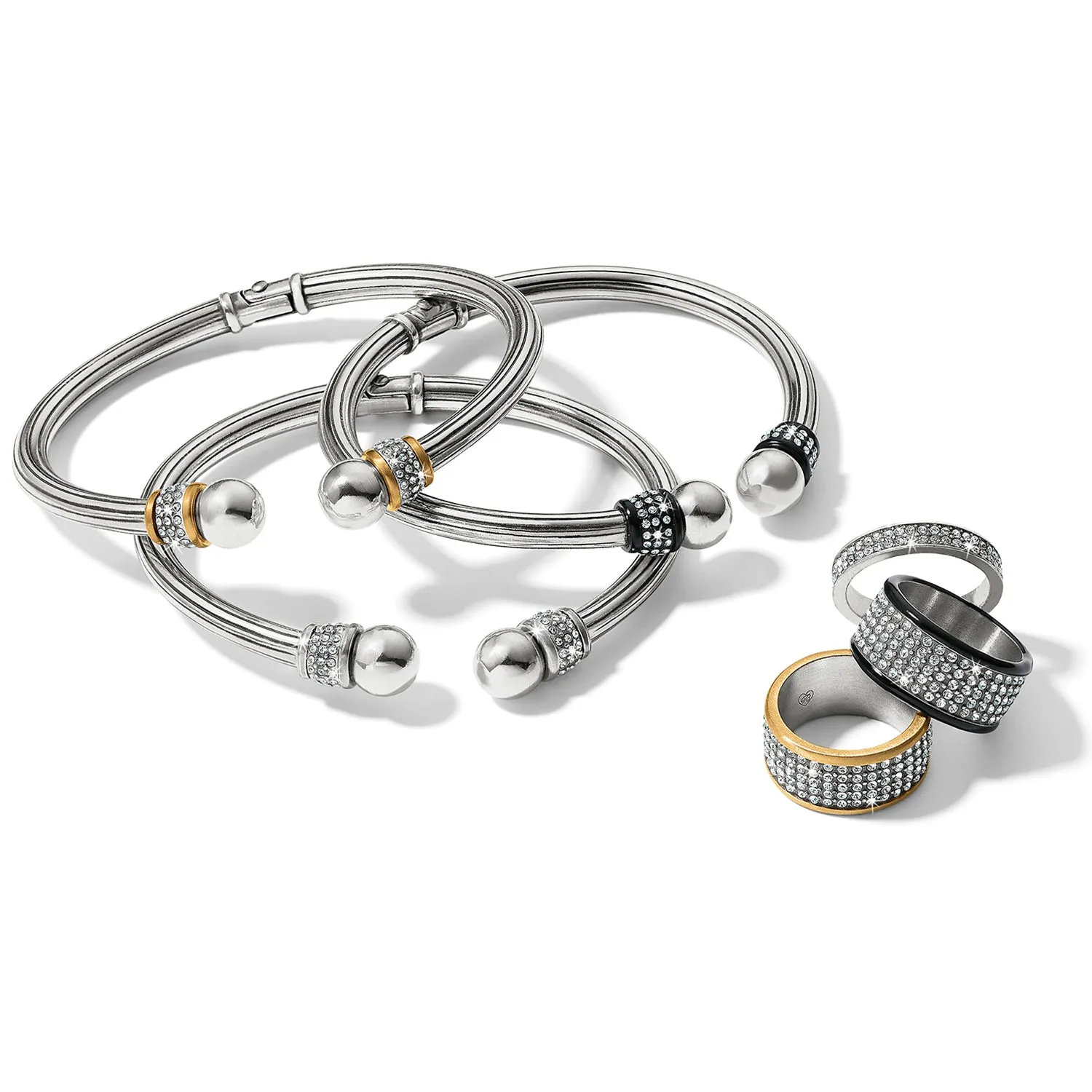 Meridian Open Hinged Bangle - JF0011