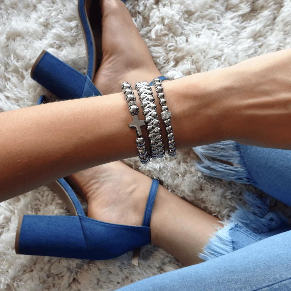 Mesmerizing | Silver | Crystal Pavé Expression Bracelet