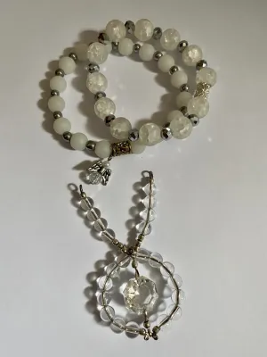 Michael Collings GENUINE Swarvoski Crystal Pendant and Bracelets