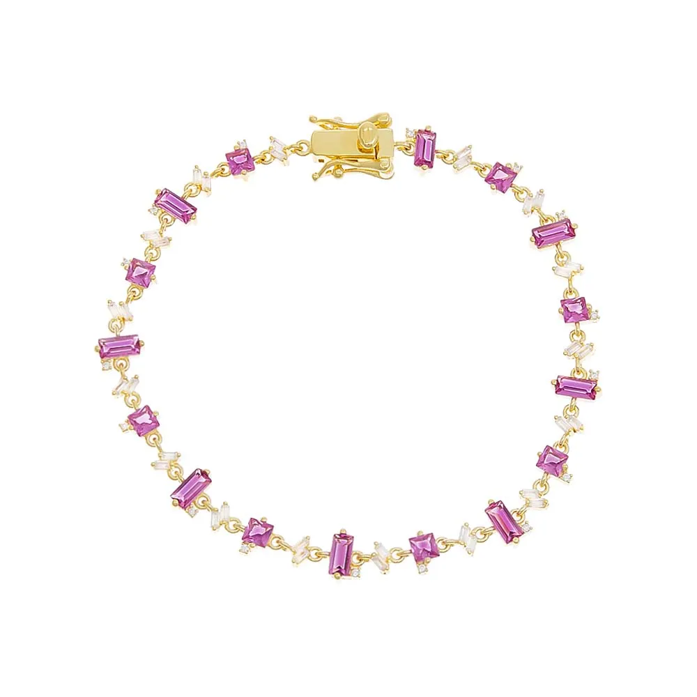 Multi Baguette Stone Bracelet