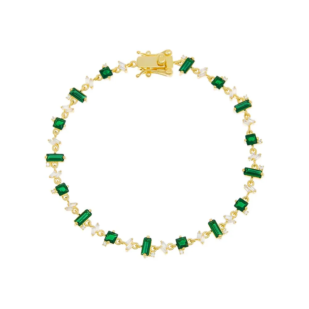 Multi Baguette Stone Bracelet
