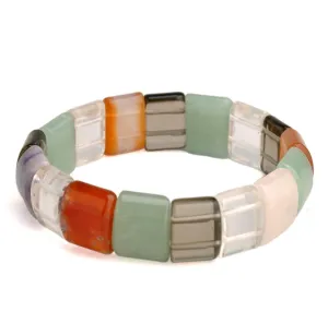 Multi Gemstone Stretch Bracelet