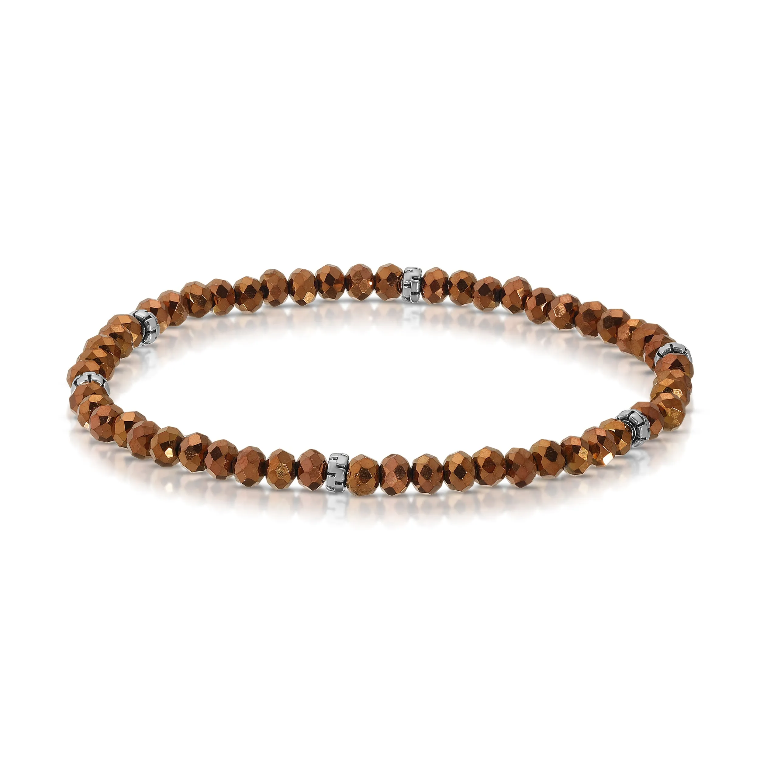 My FUN Colors Mini Crystal Bracelet Bronze Crystal / Silver Accent